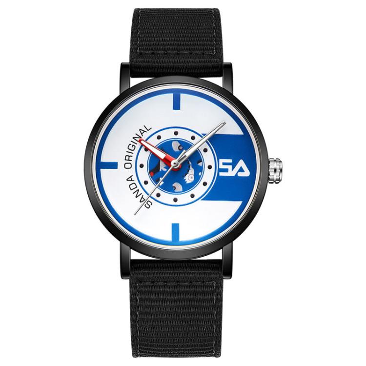 SANDA 3217 Preppy Style 5ATM Waterproof Student Watch with Nylon Strap
