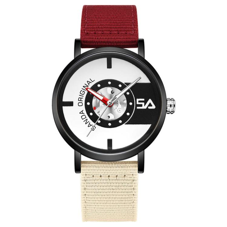 SANDA 3217 Preppy Style 5ATM Waterproof Student Watch with Nylon Strap