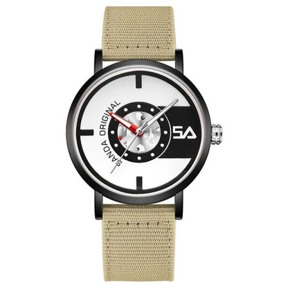 SANDA 3217 Preppy Style 5ATM Waterproof Student Watch with Nylon Strap
