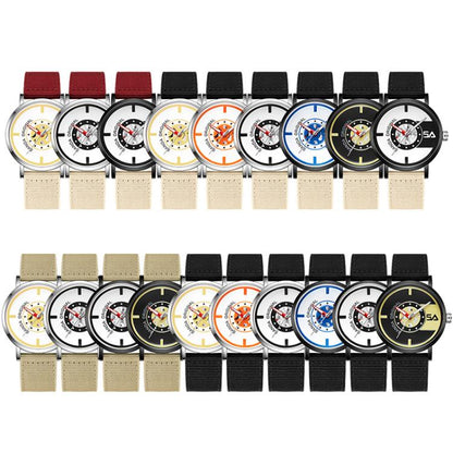 SANDA 3217 Preppy Style 5ATM Waterproof Student Watch with Nylon Strap