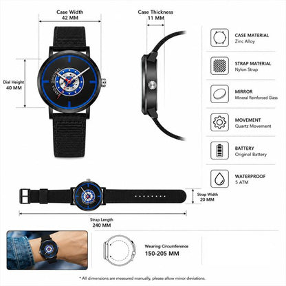 SANDA 3217 Preppy Style 5ATM Waterproof Student Watch with Nylon Strap