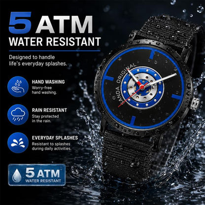 SANDA 3217 Preppy Style 5ATM Waterproof Student Watch with Nylon Strap