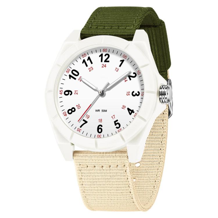 SANDA 6232 Simple 5ATM Waterproof Luminous Watch with Nylon Strap