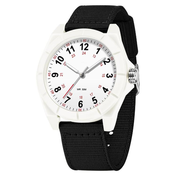 SANDA 6232 Simple 5ATM Waterproof Luminous Watch with Nylon Strap