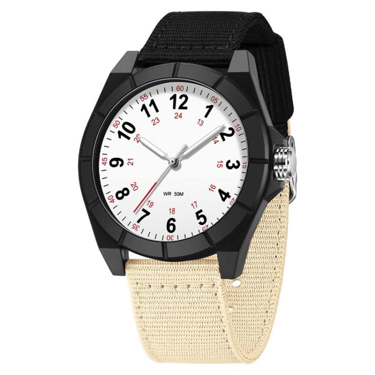 SANDA 6232 Simple 5ATM Waterproof Luminous Watch with Nylon Strap