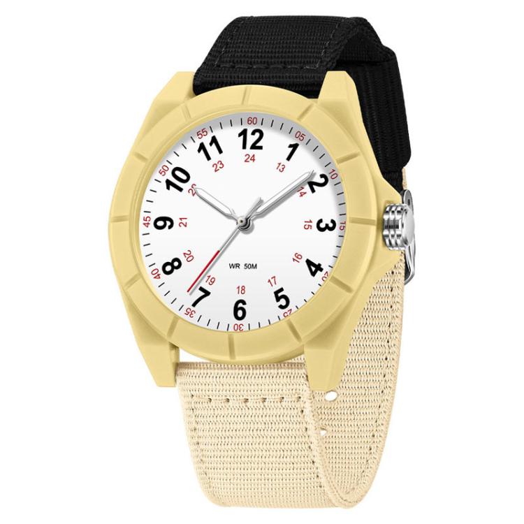 SANDA 6232 Simple 5ATM Waterproof Luminous Watch with Nylon Strap