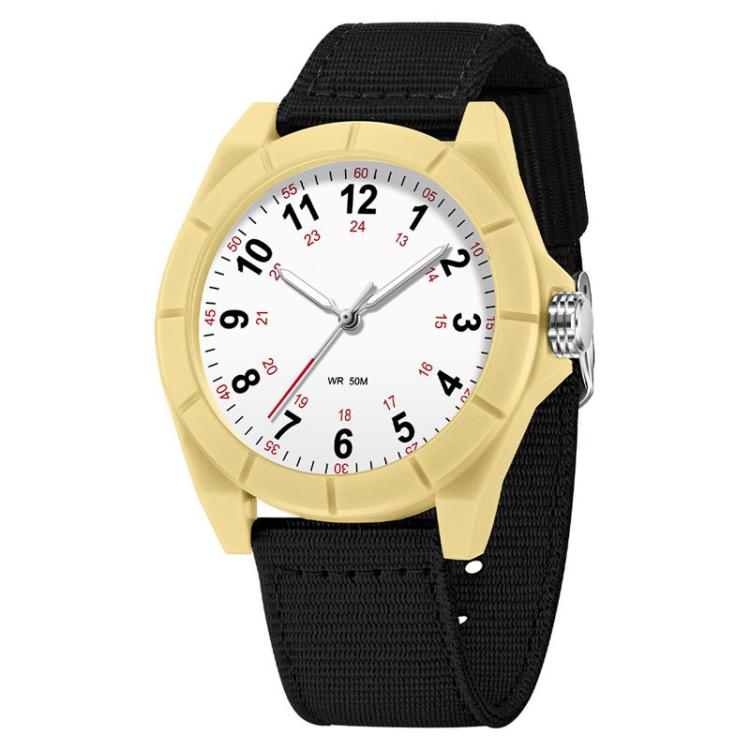 SANDA 6232 Simple 5ATM Waterproof Luminous Watch with Nylon Strap