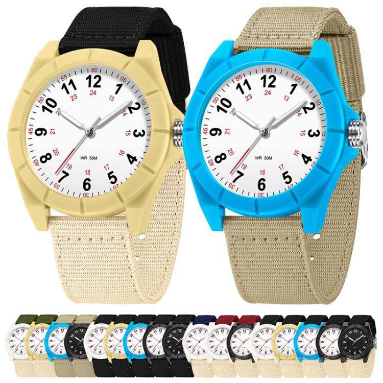 SANDA 6232 Simple 5ATM Waterproof Luminous Watch with Nylon Strap