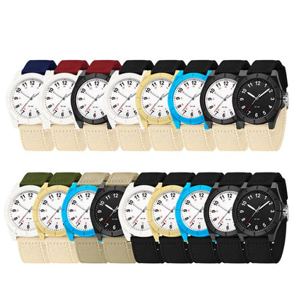 SANDA 6232 Simple 5ATM Waterproof Luminous Watch with Nylon Strap