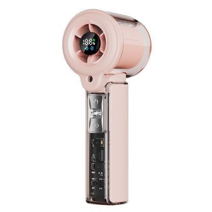 F5 High-Speed Handheld Spray Cooling Fan with LED Display