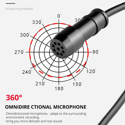 YELANGU MY2-C Type-C Interface Live Broadcast Interview Mobile Phone Lavalier Microphone, Length: 1.5m, MY2-C