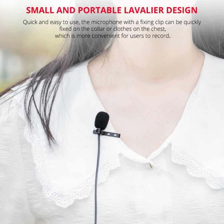 YELANGU MY2-C Type-C Interface Live Broadcast Interview Mobile Phone Lavalier Microphone, Length: 1.5m, MY2-C