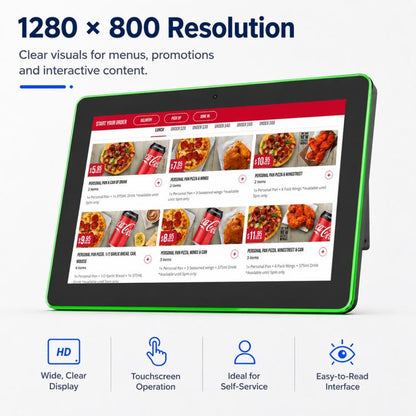 WA1056T 10.1 inch IPS HD Touch Screen Digital Signage, 2GB+16GB, Android 11 RK3566 Quad Core, US Plug, EU Plug, UK Plug