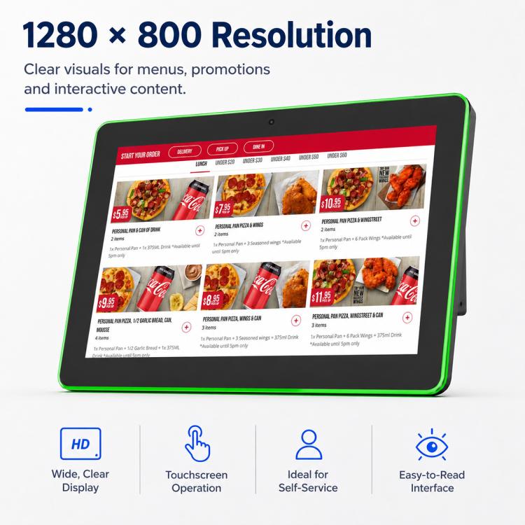 WA1058T 10.1 inch IPS HD Touch Screen Digital Signage, 2GB+16GB, Android 11 RK3568 Quad Core, US Plug, EU Plug, UK Plug