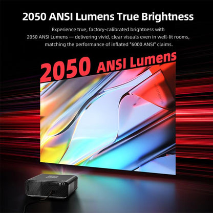 AUN U001 Pro 1080P 2050ANSI For Google TV Android 14 OS Smart Projector, EU Plug, US Plug, UK Plug, AU Plug