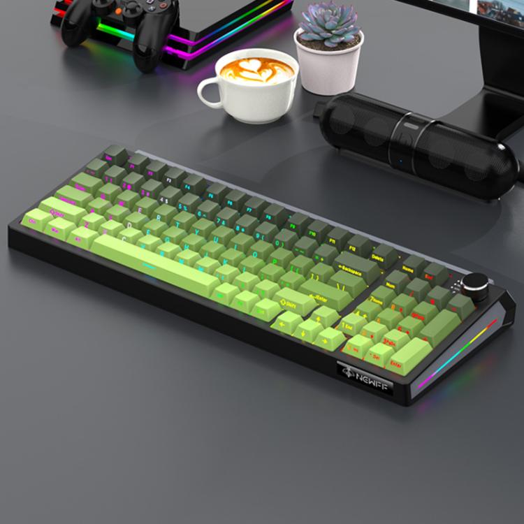 SHIPADOO JK980 Blue Switch RGB 98 Keys Three Modes Mechanical Keyboard