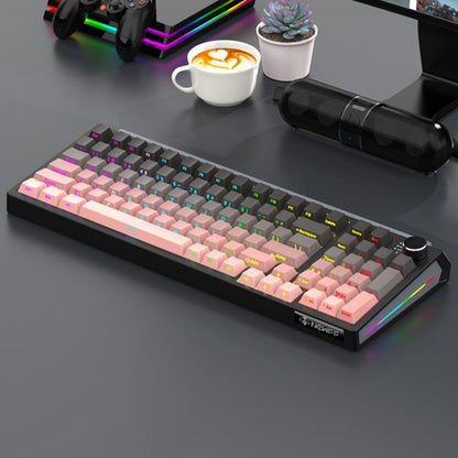 SHIPADOO JK980 Blue Switch RGB 98 Keys Three Modes Mechanical Keyboard