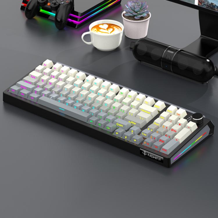SHIPADOO JK980 Blue Switch RGB 98 Keys Three Modes Mechanical Keyboard