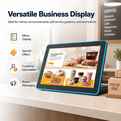 WL1089T 10.1 inch IPS HD Touch Screen Digital Signage, 4GB+64GB, Android  14 RK3576S Quad Core, US Plug, EU Plug, UK Plug