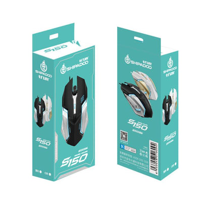 SHIPADOO S150 4D 1600 DPI Ergonomic Optical USB Wired Mouse