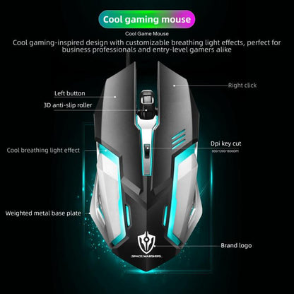 SHIPADOO S150 4D 1600 DPI Ergonomic Optical USB Wired Mouse