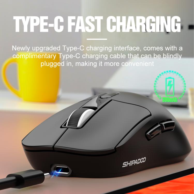 SHIPADOO A7 2.4GHzx Wireless BT Dual-Mode Mouse