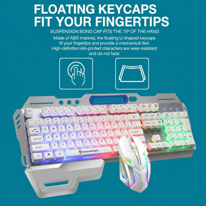 SHIPADOO GT700 Illuminated Wired Gaming Keyboard and 6D 4800DPI Mouse Set, Battle Royale Edition