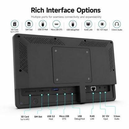 WF1036T 10.1 inch HD Touch Screen Digital Signage, 2GB+16GB, Android 11 RK3566 Quad Core, EU Plug, US Plug, UK Plug