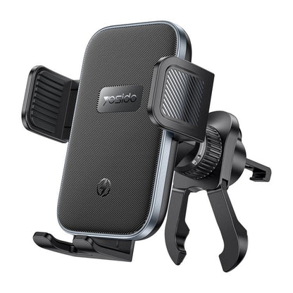 Yesido C318 15W Car Air Vent Clip Wireless Fast Charging Phone Holder, C318