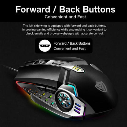SHIPADOO G5 4D 2400DPI Gaming Mechanical USB Wired Mouse, G5 4D