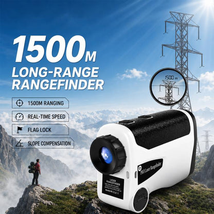 Handheld HD Laser Speedometer Rangefinder Distance Meter, 400m, 600m, 800m, 1000m, 1200m, 1500m
