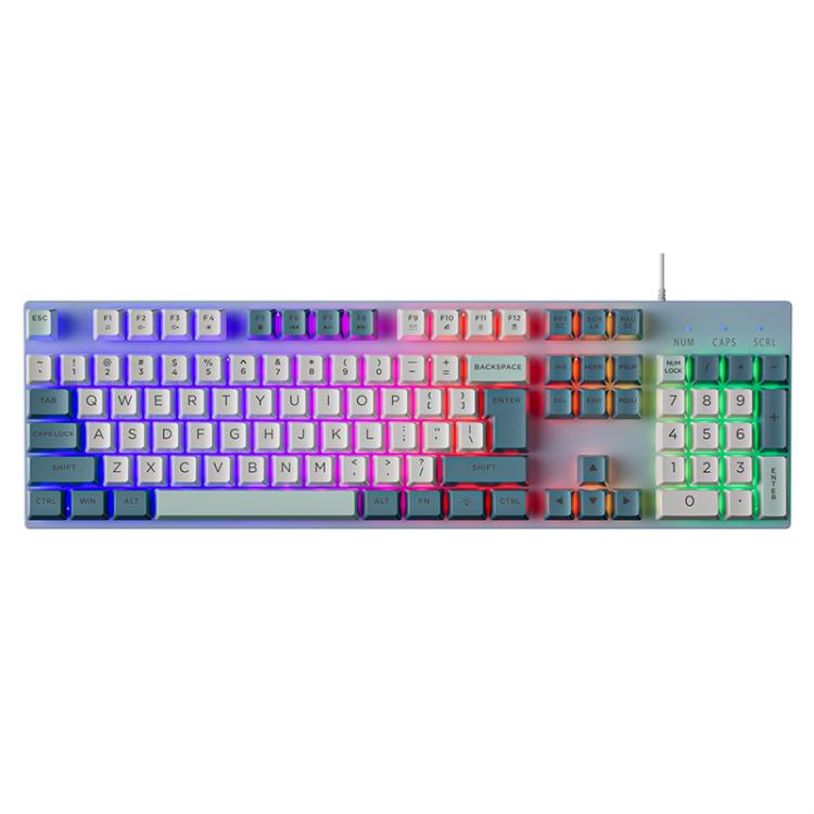 SHIPADOO GK80 104 Keys Mechanical Feel USB Wired Keyboard