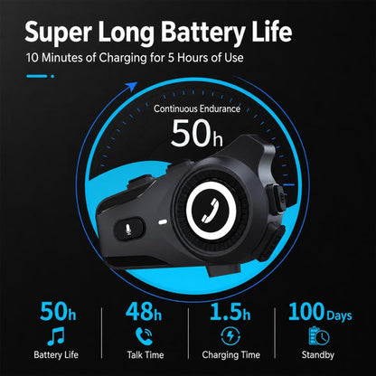 Noise Reduction Motorcycle Helmet Waterproof Wireless Bluetooth Earphone