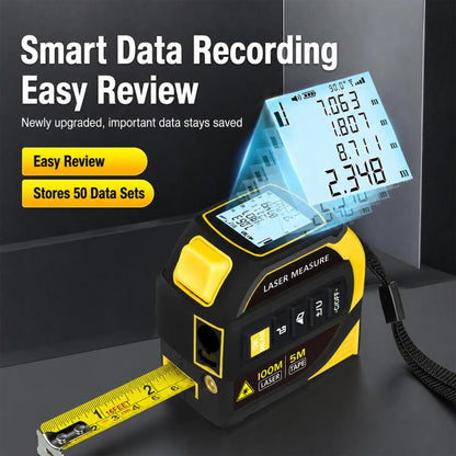 4 in 1 High-Precision Infrared Cross Line Bluetooth Laser Rangefinder, 40m, 60m, 80m, 100m