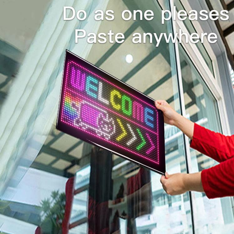 Double Row Ultra-Thin Waterproof LED Flexible Advertising Matrix Display Screen, USB 32x64 Pixels, USB 32x96 Pixels, USB 32x128 Pixels, USB 32x160 Pixels, USB 32x192 Pixels