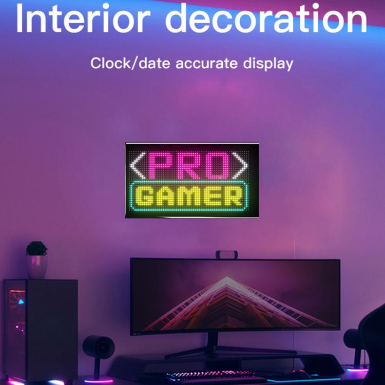 Double Row Ultra-Thin Waterproof LED Flexible Advertising Matrix Display Screen, USB 32x64 Pixels, USB 32x96 Pixels, USB 32x128 Pixels, USB 32x160 Pixels, USB 32x192 Pixels