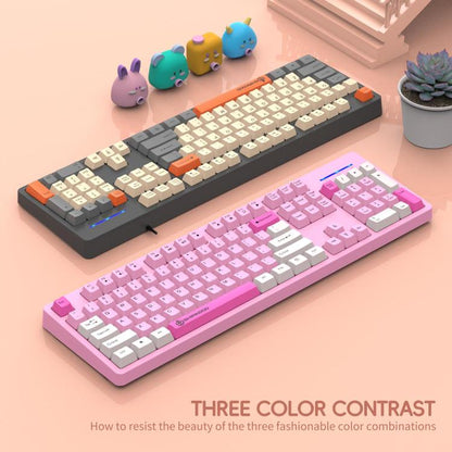 SHIPADOO K600 Wide System Compatibility Ergonomic Wired Keyboard