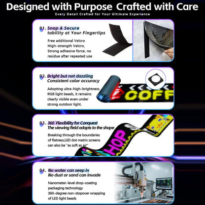 32x128 Pixels Dual Row Ultra-Thin LED Flexible Advertising Matrix Display Screen, Size: 98 x 28cm, 98 x 28cm