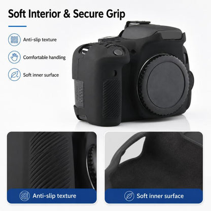 Soft Silicone Camera Protective Case, For Canon EOS 750D
