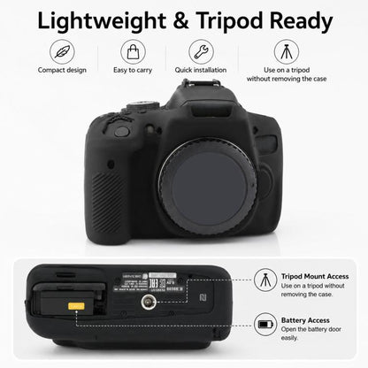 Soft Silicone Camera Protective Case, For Canon EOS 750D