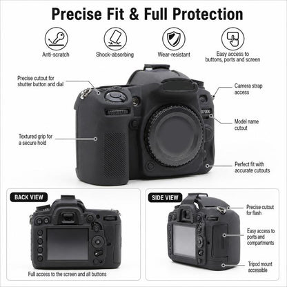 Soft Silicone Camera Protective Case, For Nikon D7000