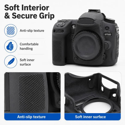 Soft Silicone Camera Protective Case, For Nikon D7000