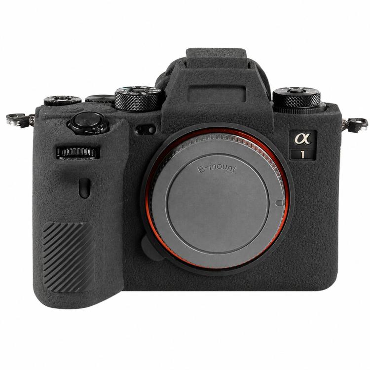 Litchi Texture Soft Silicone Camera Protective Case, For Sony ILCE-1 / A1 / Alpha 1