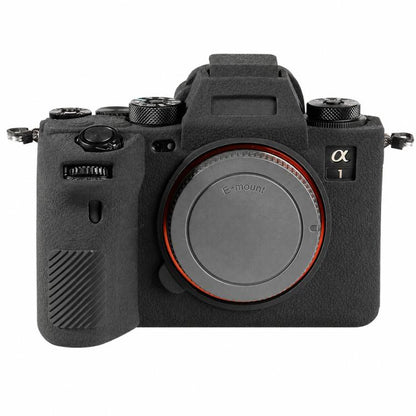 Litchi Texture Soft Silicone Camera Protective Case, For Sony ILCE-1 / A1 / Alpha 1