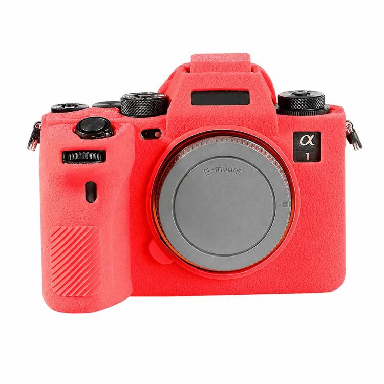 Litchi Texture Soft Silicone Camera Protective Case, For Sony ILCE-1 / A1 / Alpha 1