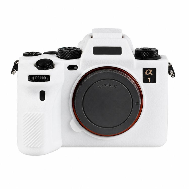 Litchi Texture Soft Silicone Camera Protective Case, For Sony ILCE-1 / A1 / Alpha 1