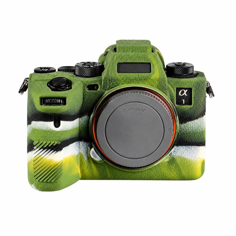 Litchi Texture Soft Silicone Camera Protective Case, For Sony ILCE-1 / A1 / Alpha 1