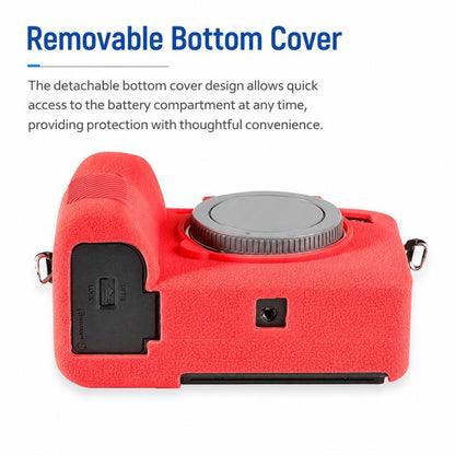 Litchi Texture Soft Silicone Camera Protective Case, For Sony ILCE-1 / A1 / Alpha 1
