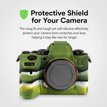 Litchi Texture Soft Silicone Camera Protective Case, For Sony ILCE-1 / A1 / Alpha 1