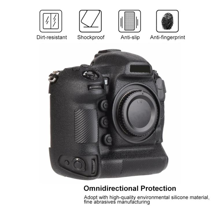 Litchi Texture Soft Silicone Camera Protective Case, For Nikon D5